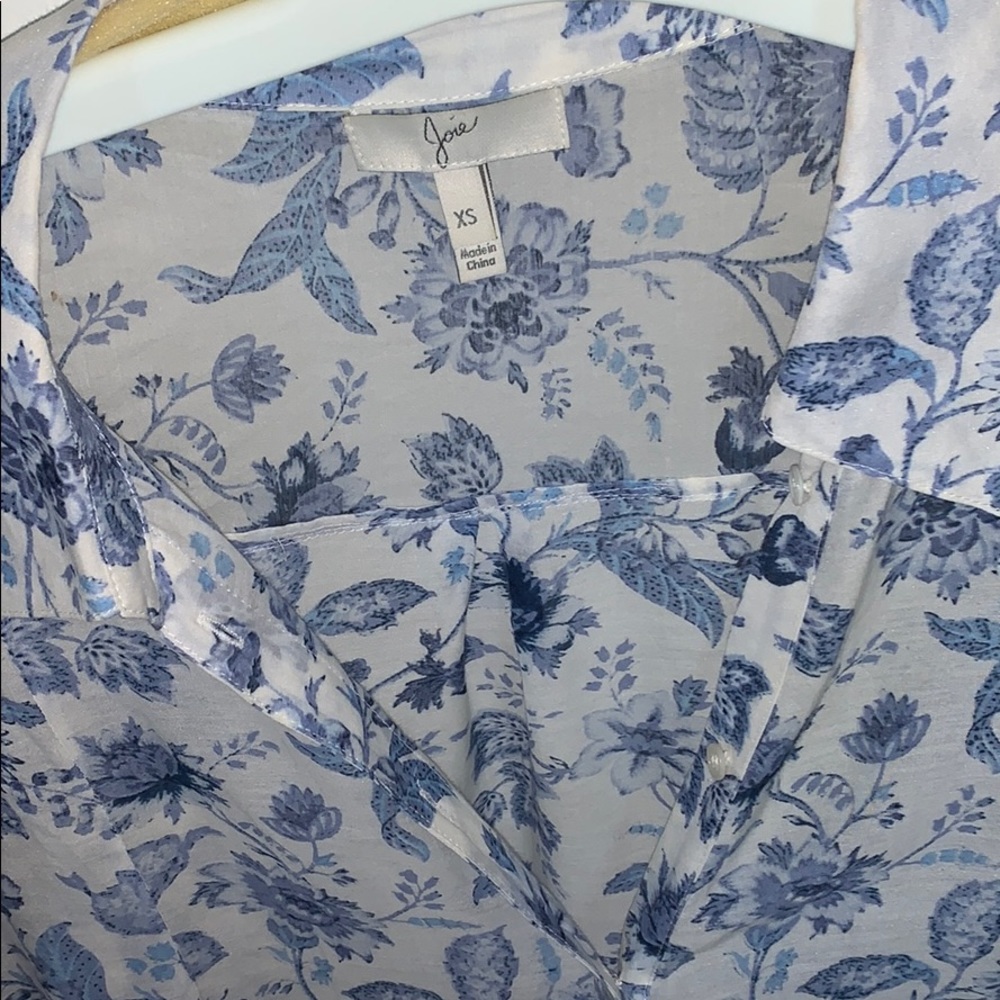 blue button down - Picture 3 of 4